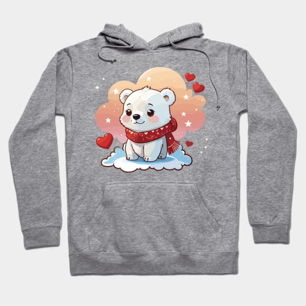 cute Polar bear Hoodie by Flowers&Butterflies 